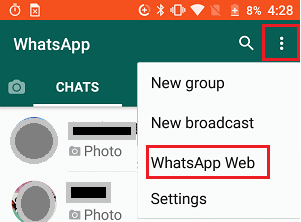 Open WhatsApp Web On Android Phone