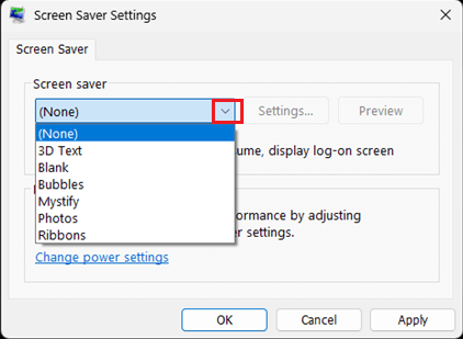 Remove Blank Screen Saver From Windows Computer