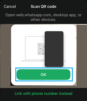 Scan WhatsApp Web QR Code Using Phone