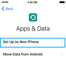 Set Up iPhone As New iPhone 