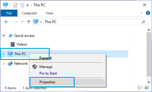 Open System Properties