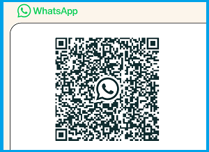 WhatsApp QR Code on iPad