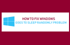 Windows Computer Goes to Sleep Randomly