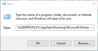 Navigate to Location Of Themes Cache Using Run Command