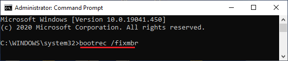 Fix Master Boot Record Using Command Prompt