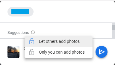 Allow or Prevent Others From Adding Photos