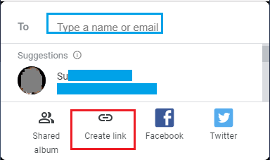 Create Link to Shared Photos Option in Google Photos