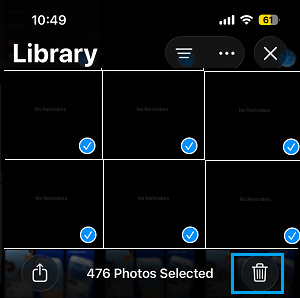 Bulk Delete Photos from iPhone