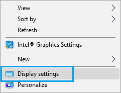 Open Display Settings in Windows