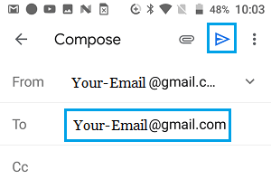 Email Contacts File to Self