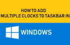 Add Multiple Clocks to Taskbar in Windows 11