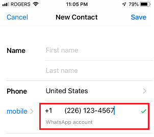 Phone Number is on WhatsApp Confirmation