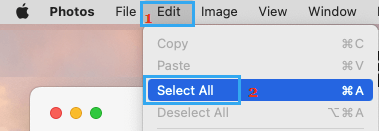 Select All iCloud Photos on Mac