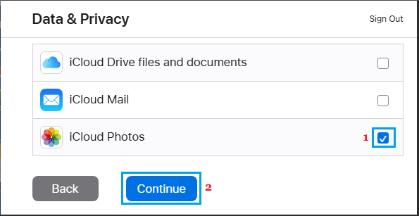 Select iCloud Photos