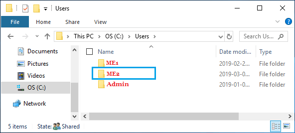 Open User Folder on Windows Computer