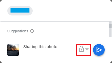 Google Photos Lock Icon