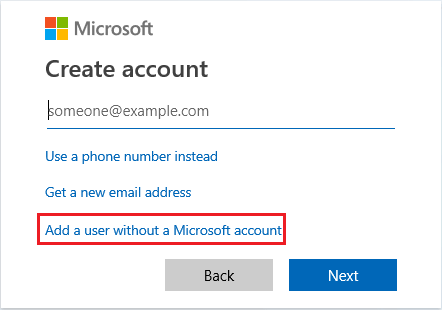 Add User to Windows PC Without Microsoft Account