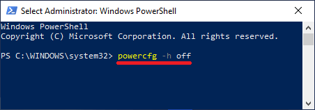 Disable Hibernate Mode in Windows Using PowerShell Command