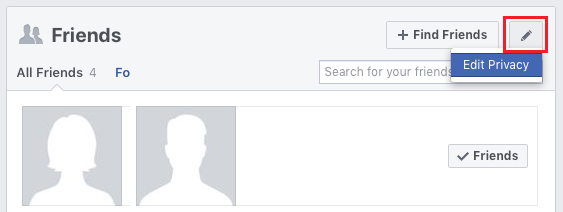 Edit Privacy Option in Facebook