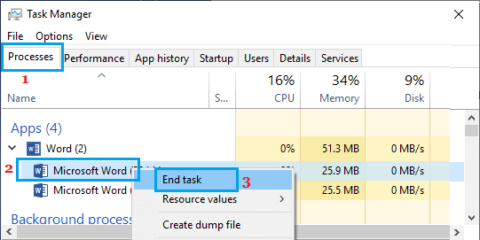 Close Program Using Task Manager