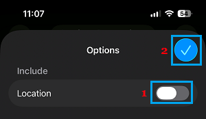 Hide Location While Sharing Photos on iPhone