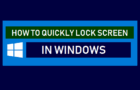 Lock Screen Windows Computer