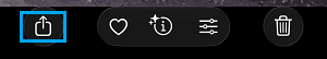 Share Icon on iPhone Photos App