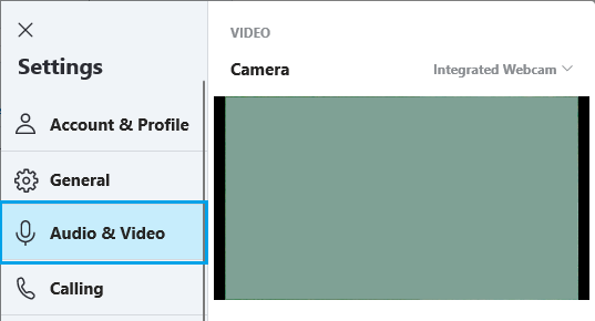 video settings new skype