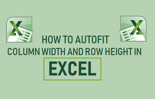 AutoFit Column Width and Row Height in Excel
