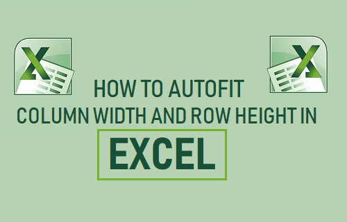 How To Autofit Column Width And Row Height In Excel