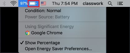 check battery status macbook