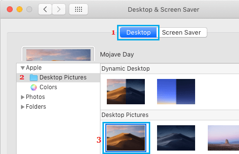 Set Desktop Background on Mac