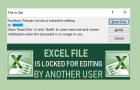 Excel File is Locked For Editing By Another User