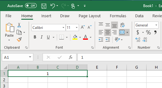 Merged Cell in Excel