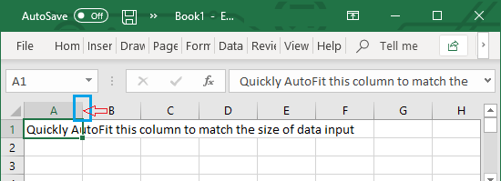 Quickly AutoFit Column Width in Excel