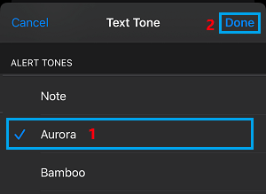 Select Custom Text Alert Tone For Contact On iPhone