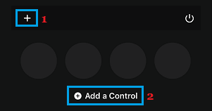 Add Control Option on iPhone Control Panel