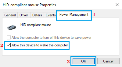 Allow Mouse to Wake up Computer