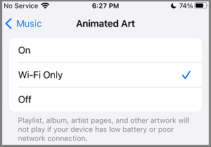 Download Animated Artwork Only While Using WiFi