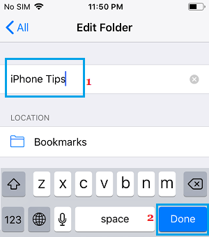 How to Create Bookmarks Folder In Safari Browser on iPhone - 38