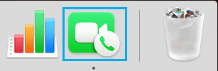 Open FaceTime From Dock on Mac