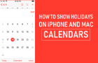 Show Holidays on iPhone and Mac Calendars