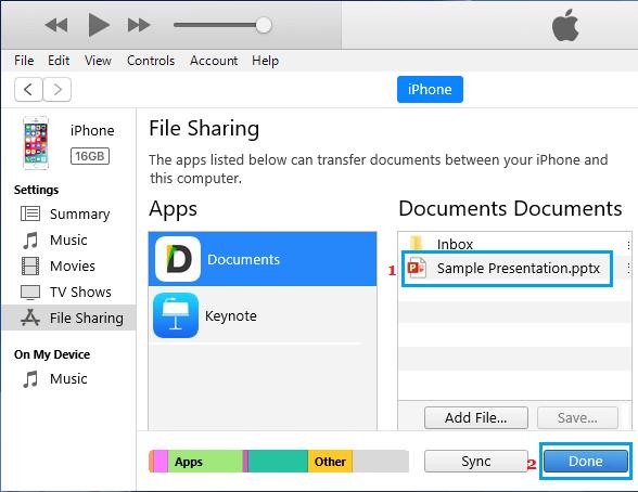 Transfer PowerPoint File From PC to iPhone or iPad