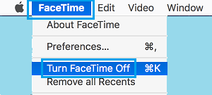 Turn OFF FaceTime on Mac