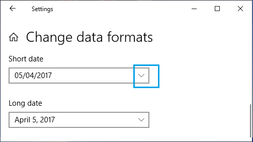 Change Date Format in Windows