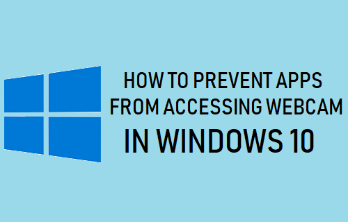 Prevent Apps From Accessing Webcam in Windows 10