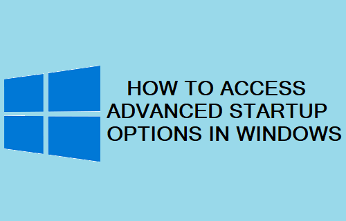 Access Advanced Startup Options in Windows 11/10