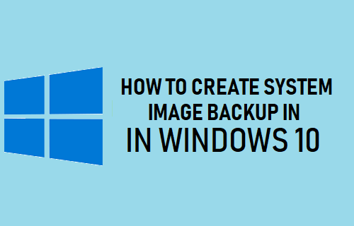 Create System Image Backup in Windows 10