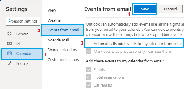 Prevent Outlook From Adding Calendar Events