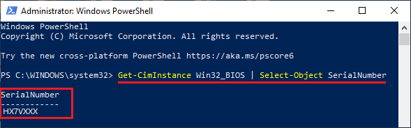Find Computer Serial Number Using PowerShell